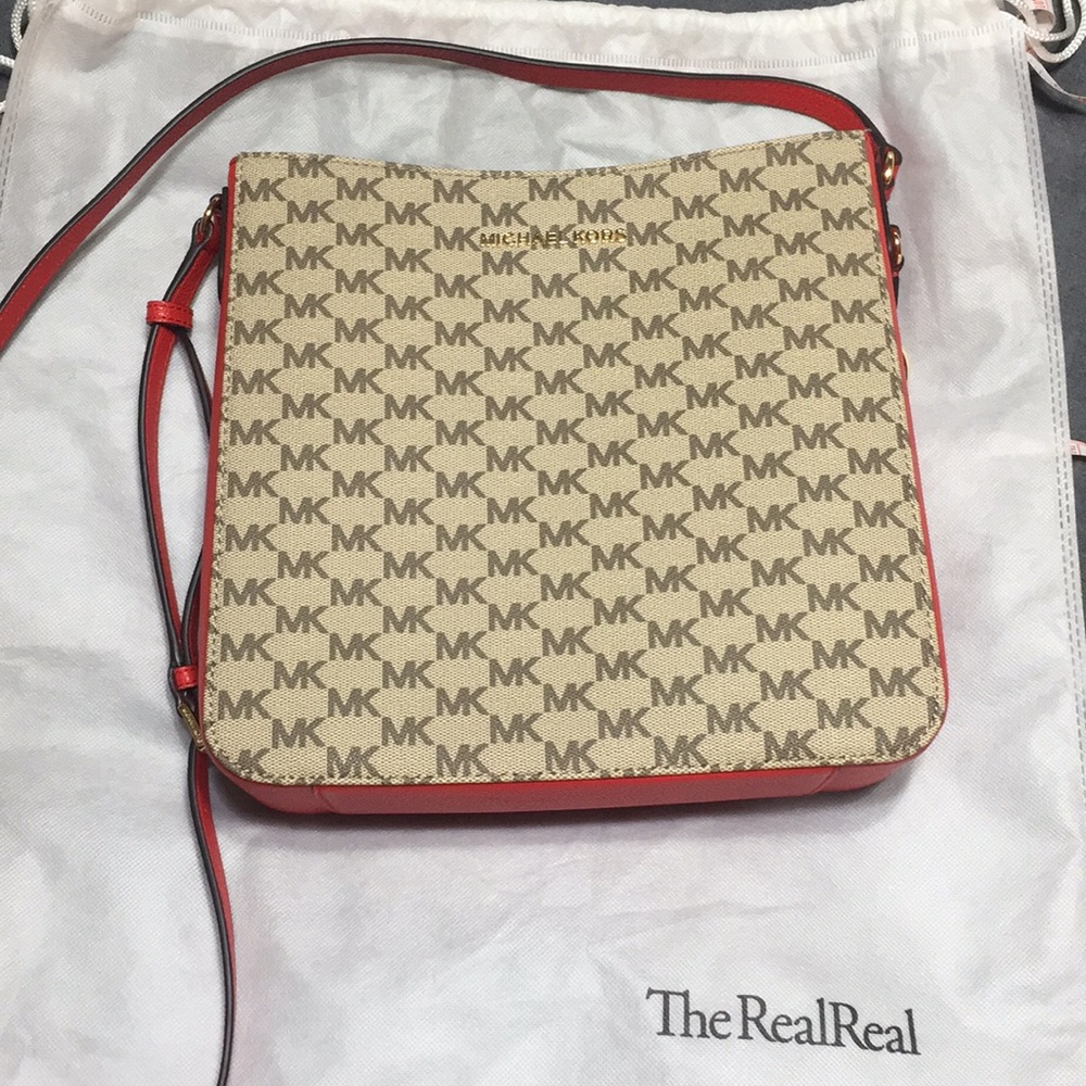 Michael Kors Large Messenger Bag Dark Sangria